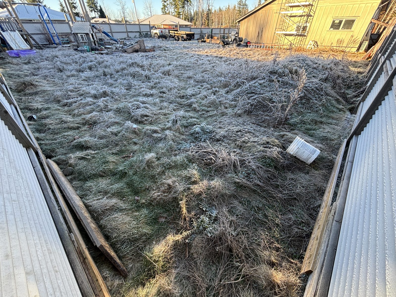 Land clearing brush removal Vancouver Island