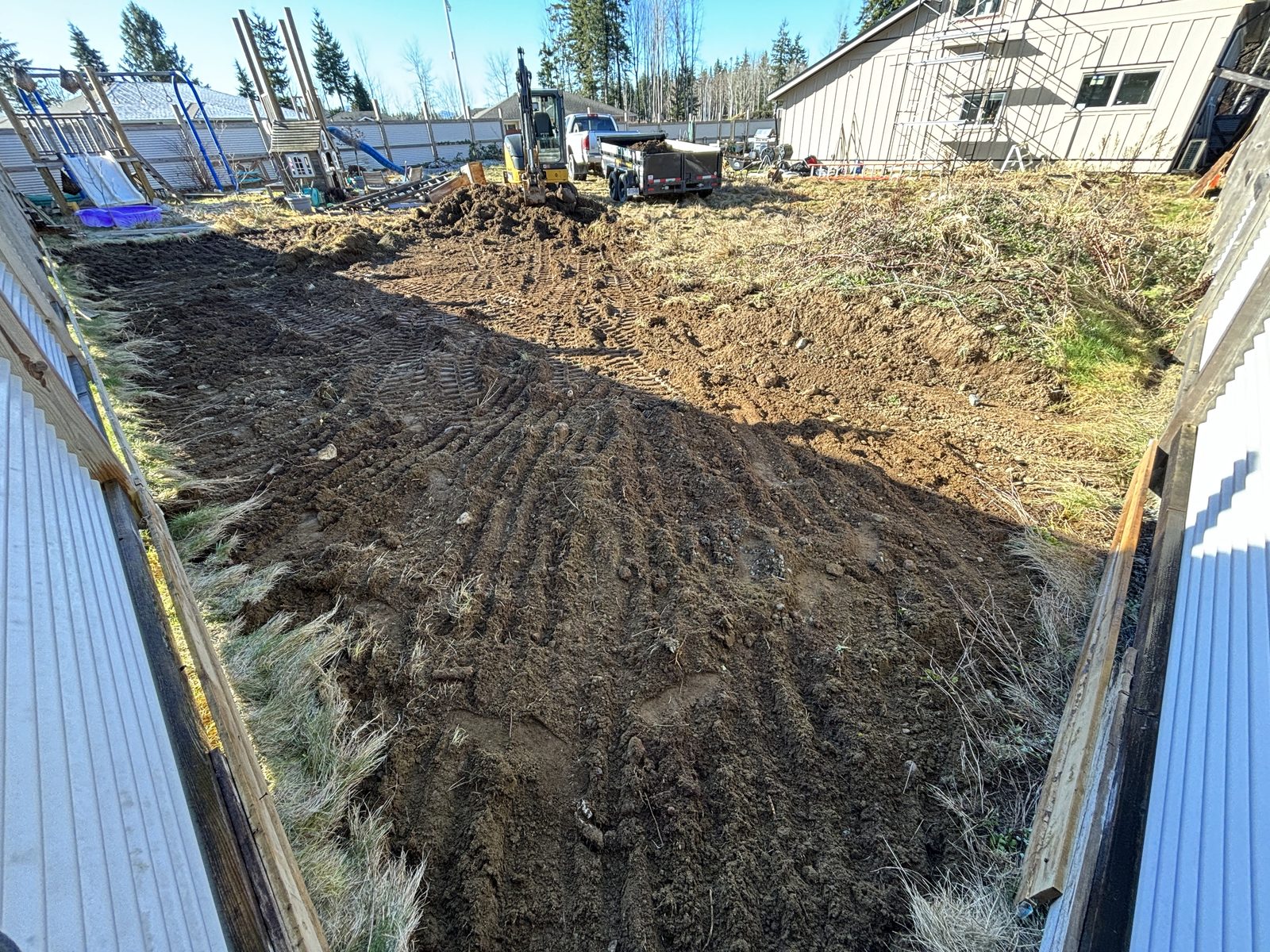 Land clearing stumps and debris removal Vancouver Island