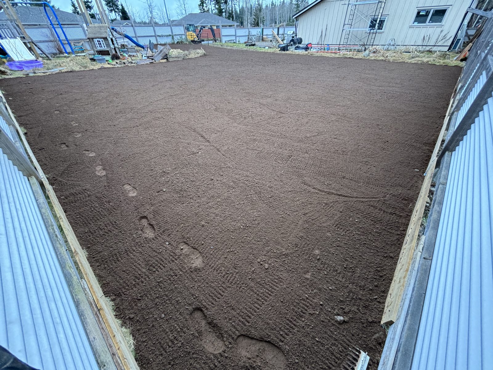 Soil preparation for hydroseed Vancouver Island