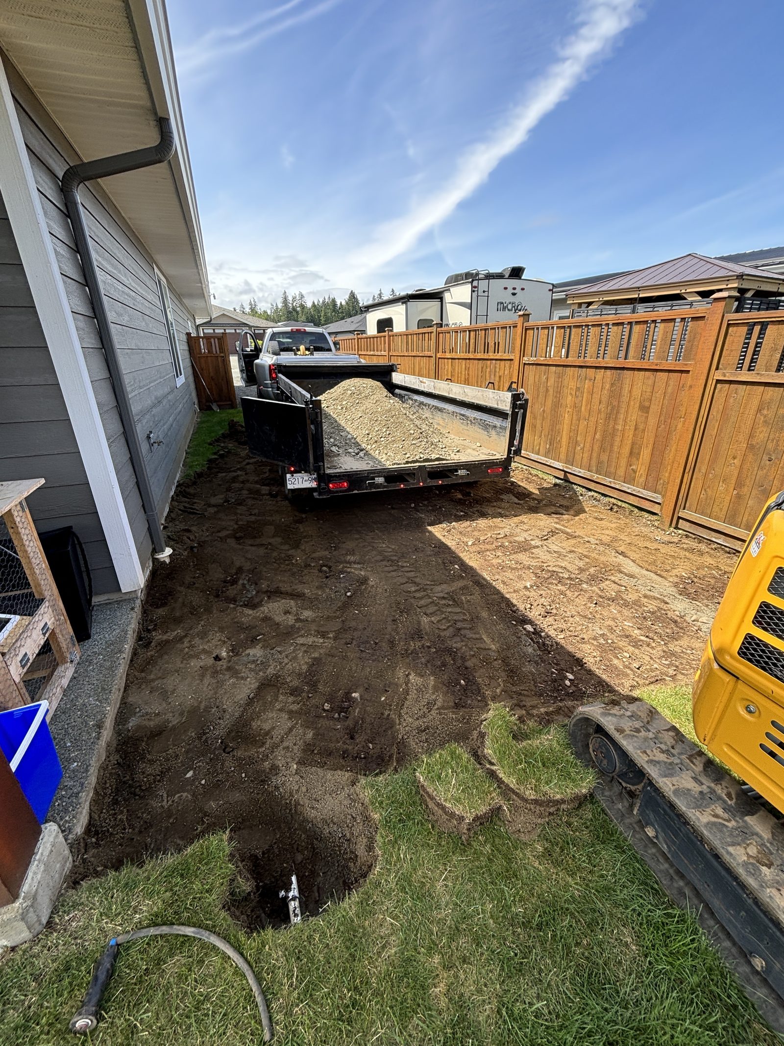 Driveway grading and base preparation Vancouver Island