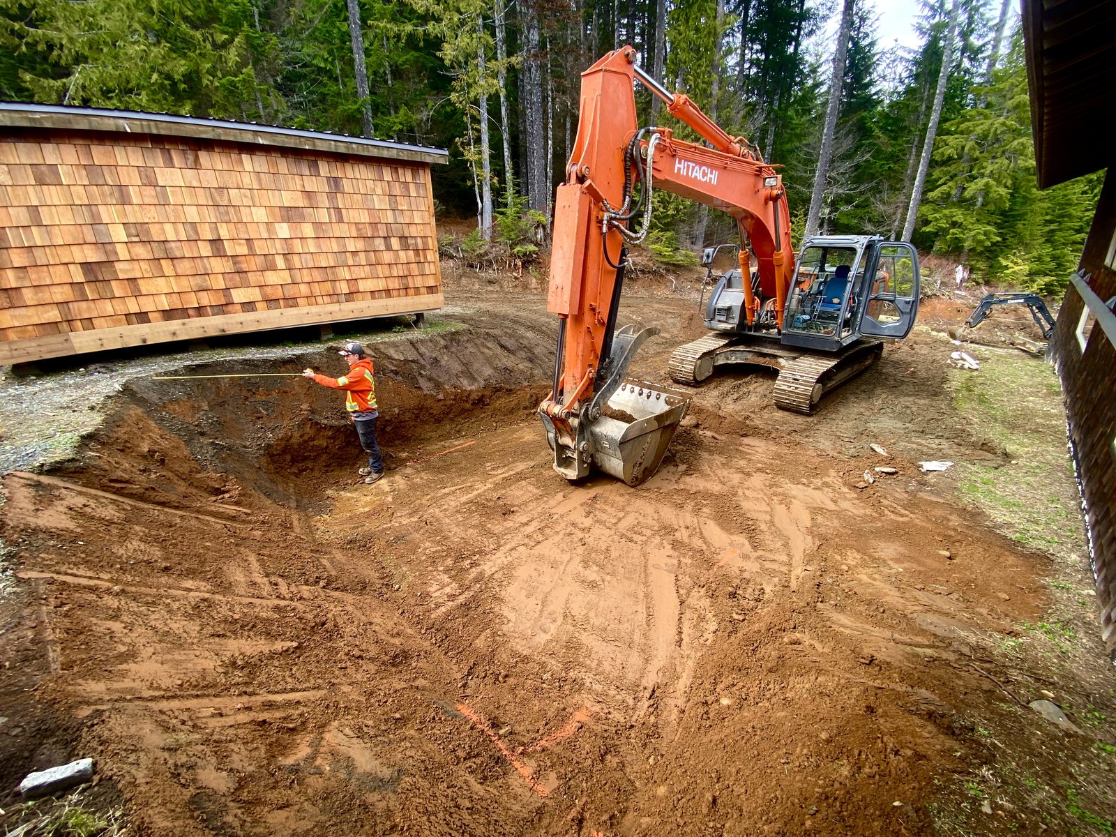 Institute infrastructure project site work Vancouver Island