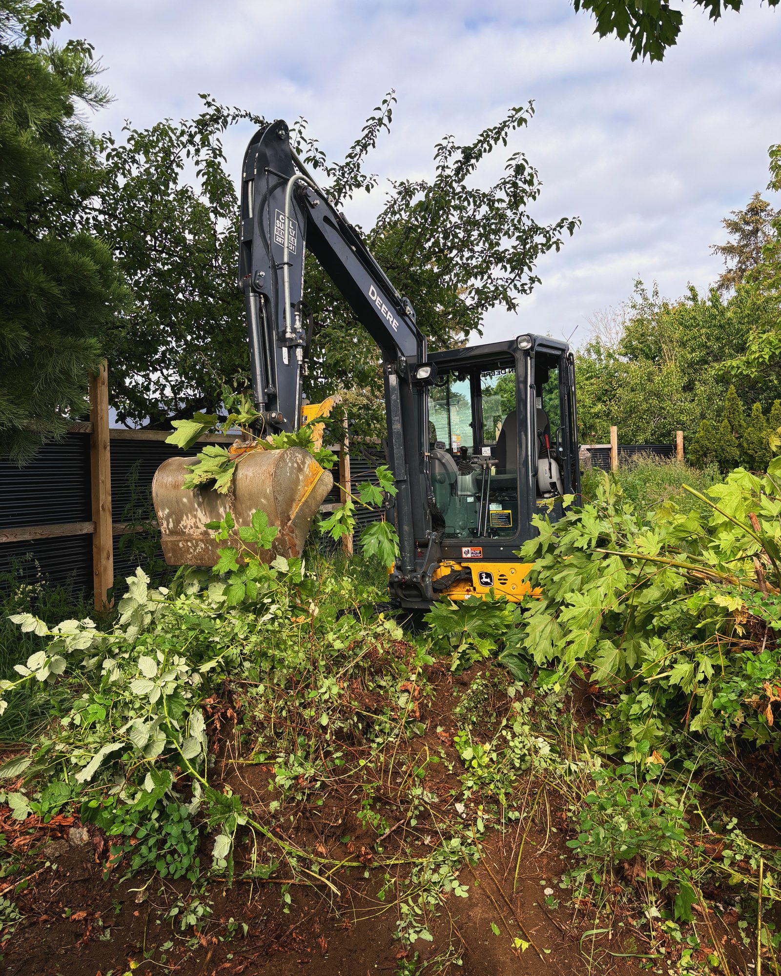 Land clearing heavy equipment Vancouver Island