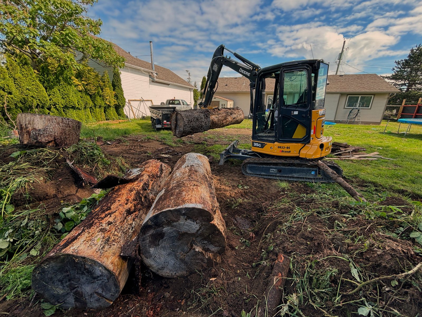 Tree and brush removal land clearing Vancouver Island