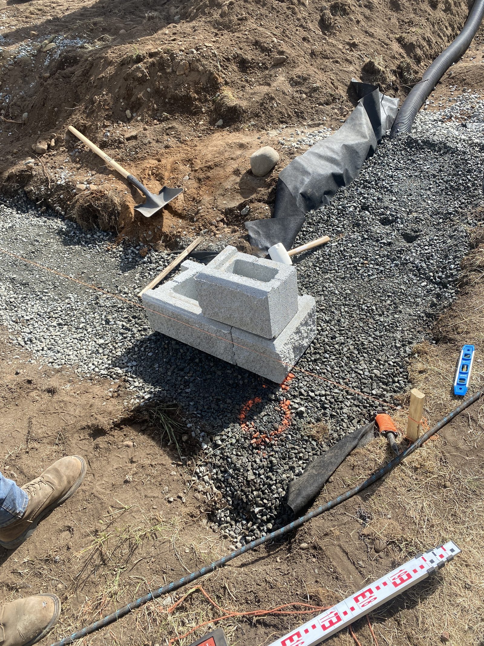 Parking pad site preparation excavation Vancouver Island
