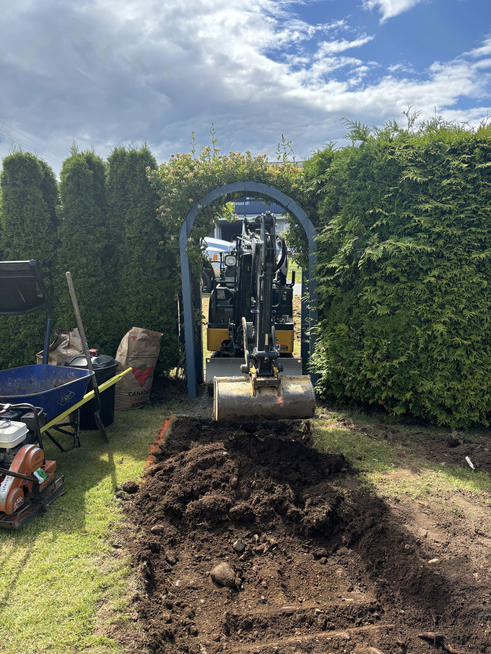Concrete pathway forming Vancouver Island